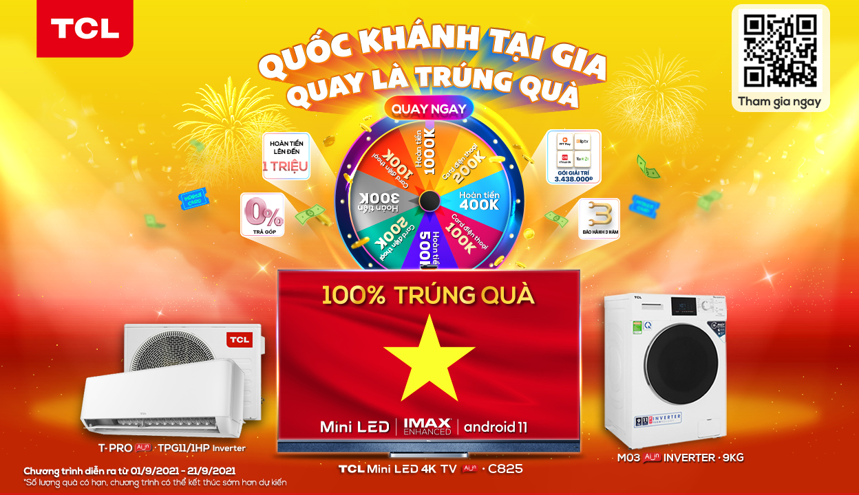 QUỐC KHÁNH TẠI GIA – QUAY LÀ TRÚNG QUÀ