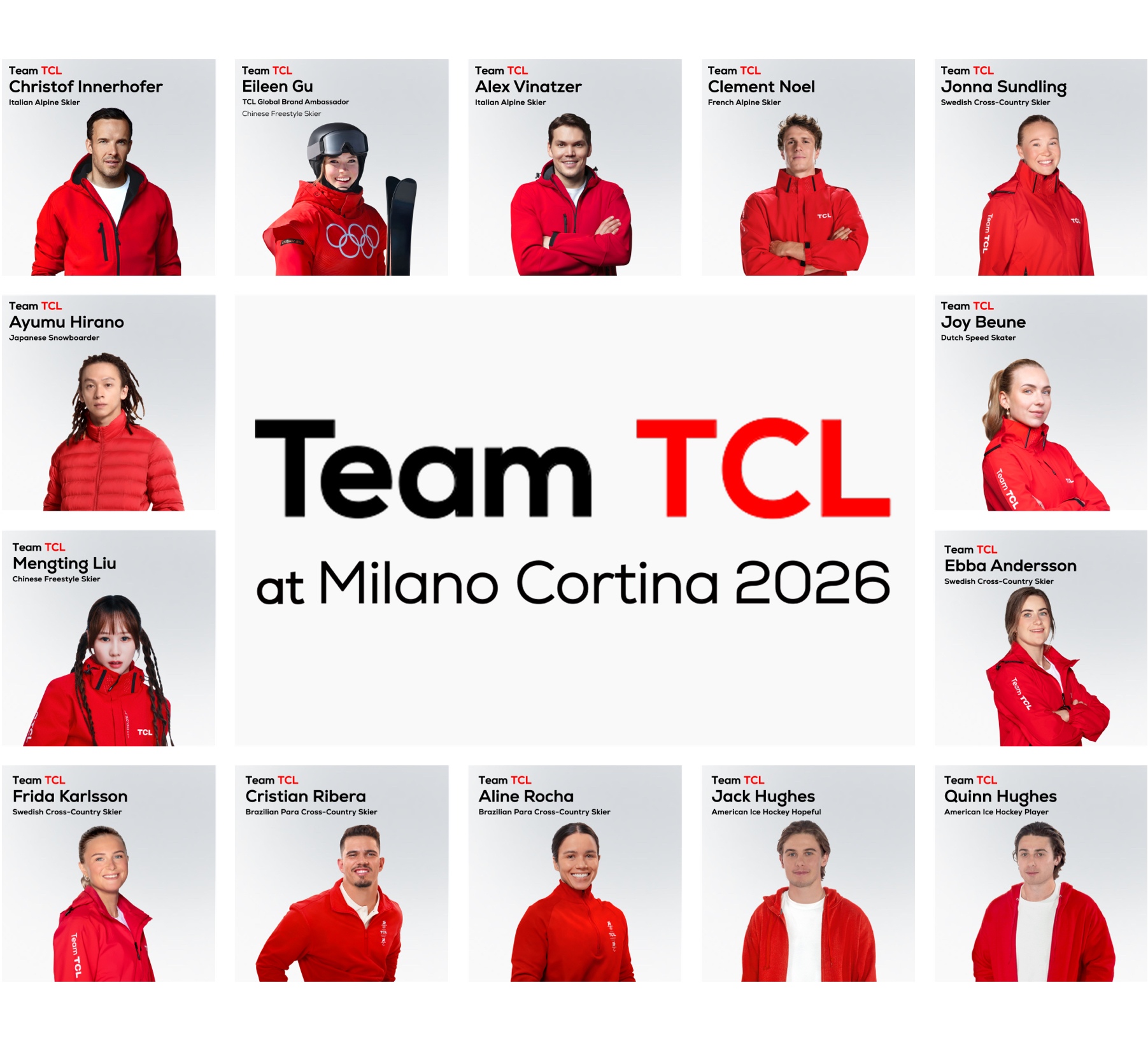 Team TCL at Milano Cortina 2026