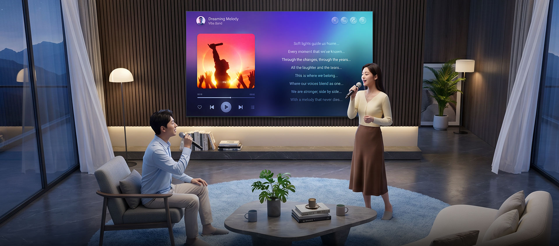 TCL Big tv for  Singing
