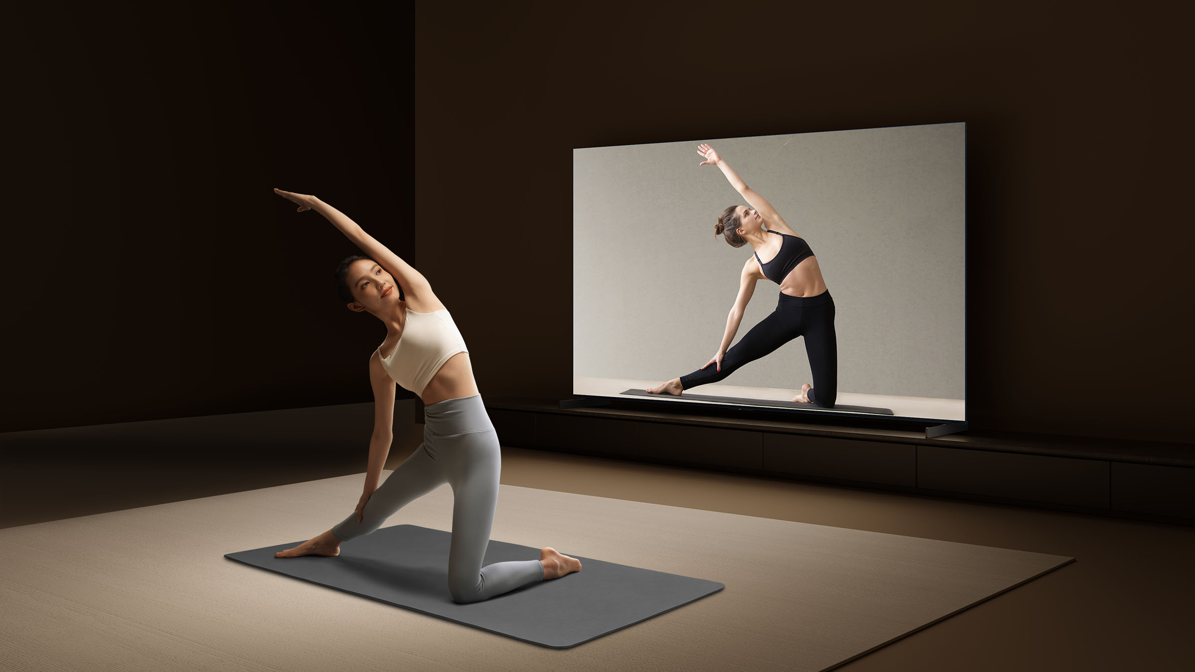 TCL Larger TV for Home Fitness