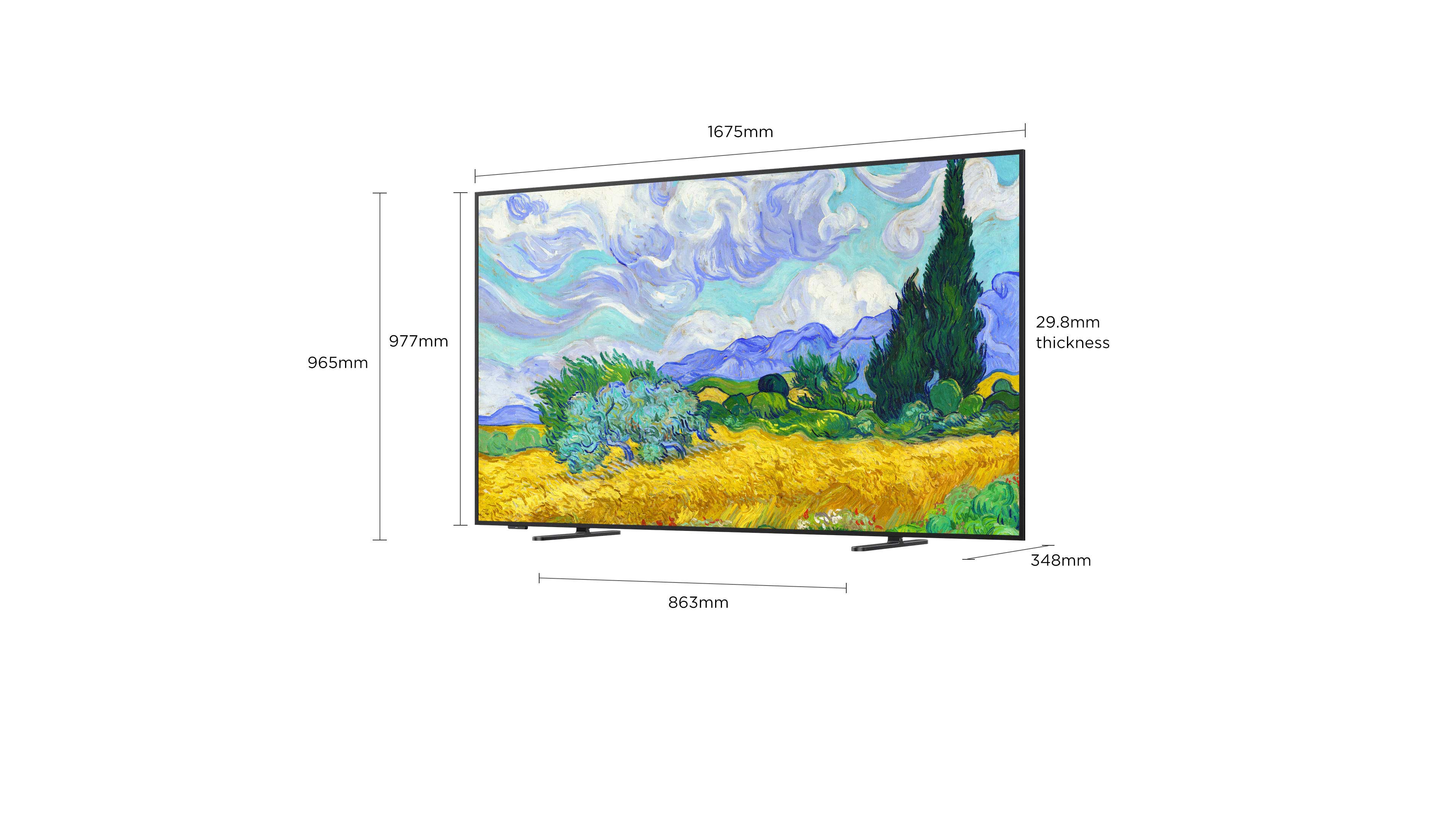 iFFALCON F75 4K TV Screen Size