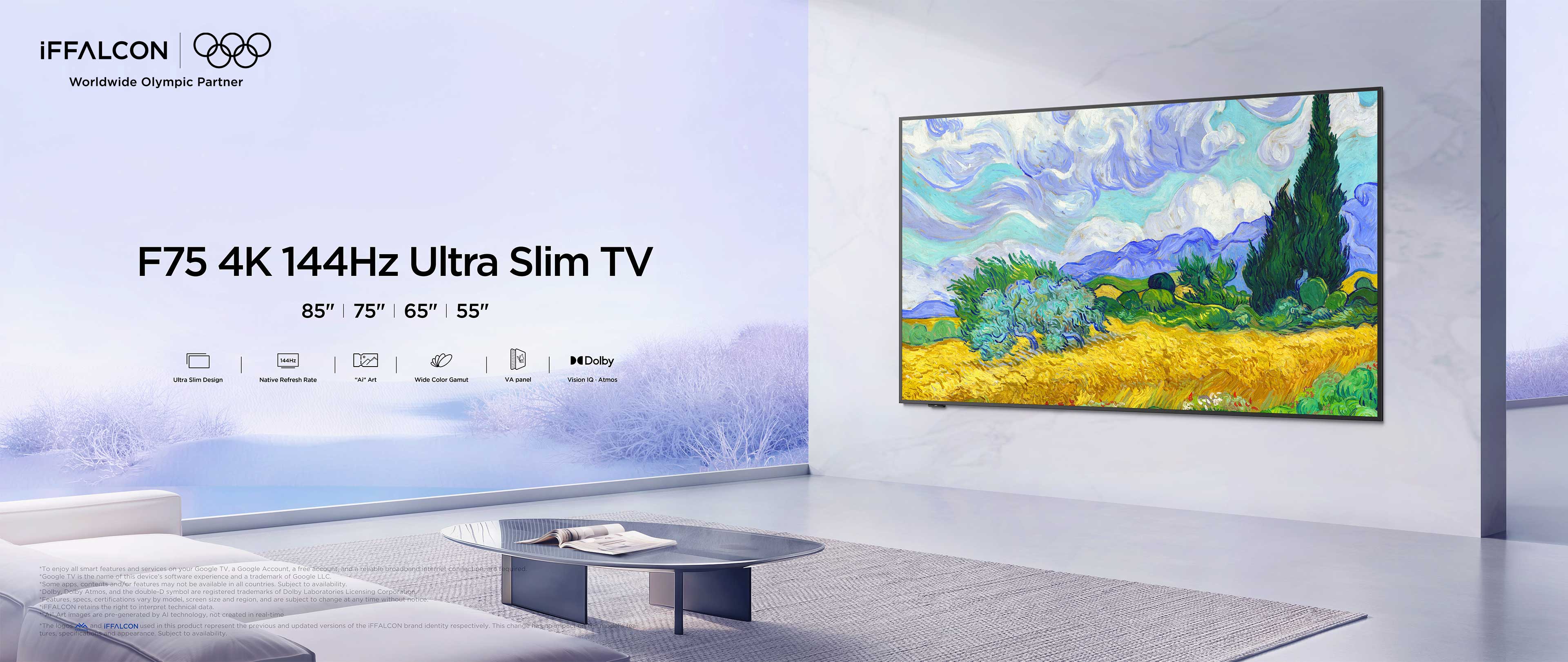 iFFALCON F75 4K 144Hz Ultra Slim TV-55/65/75/85 inch | iFFALCON Global