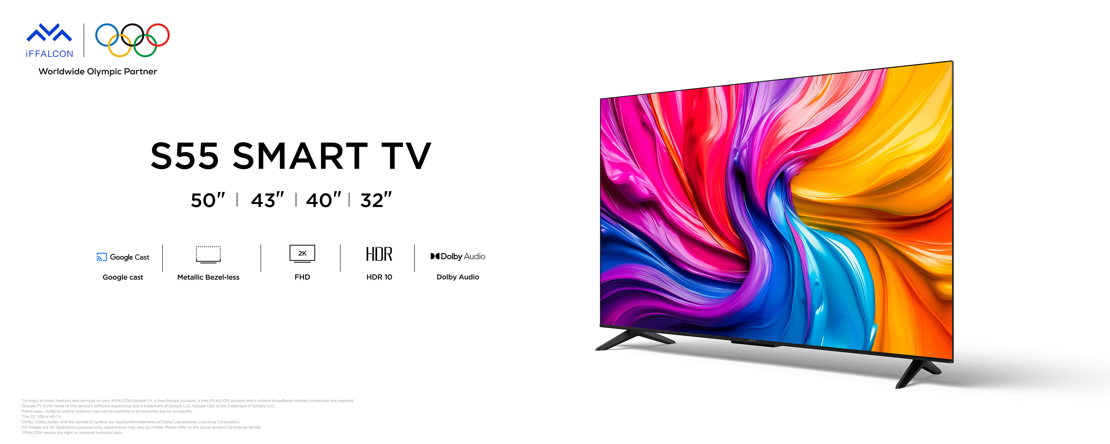 iFFALCON S55 FHD SMART TV- 32/40/43  Inch TV