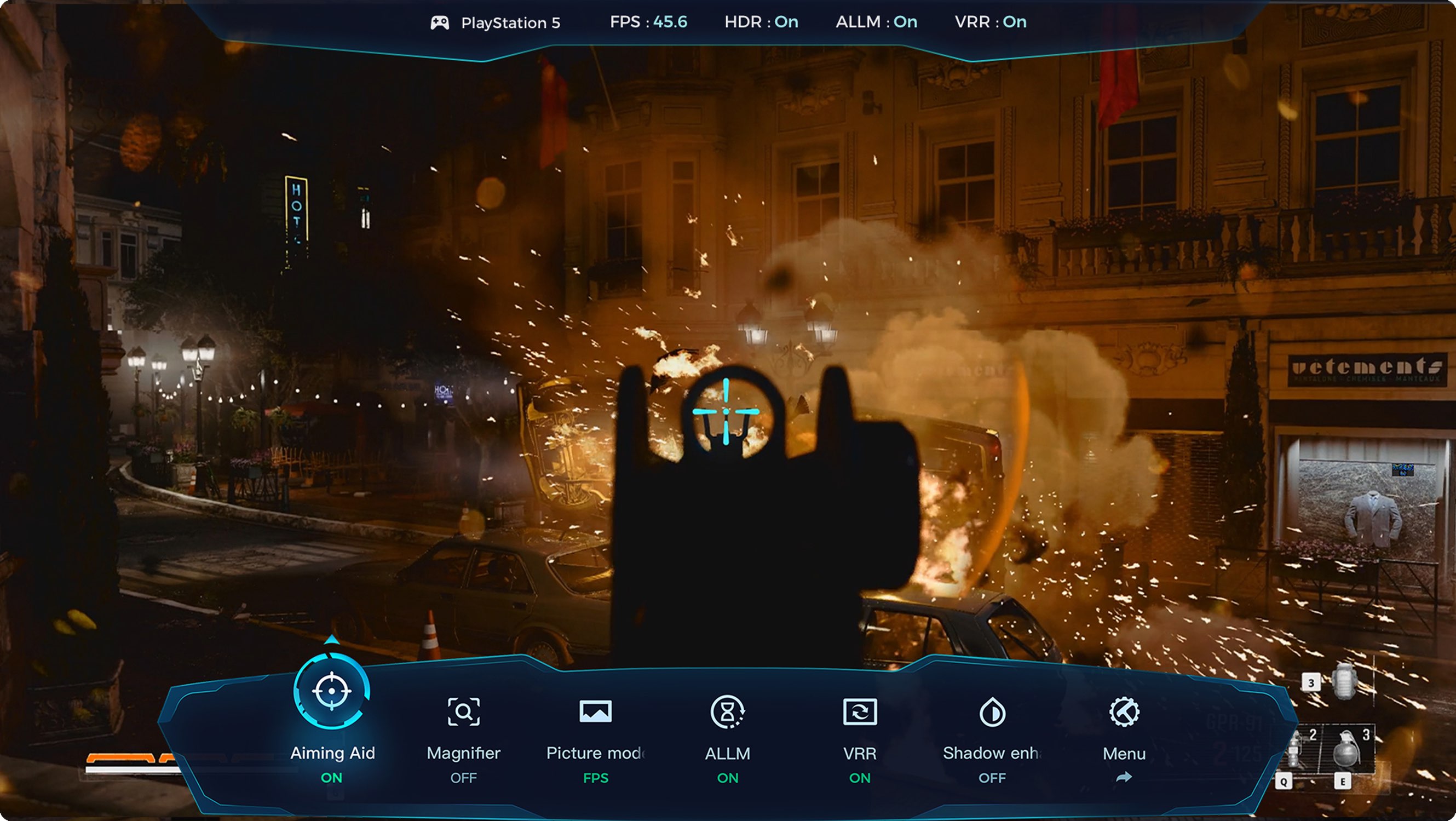 iFFALCON U75 Aiming Aid Mode