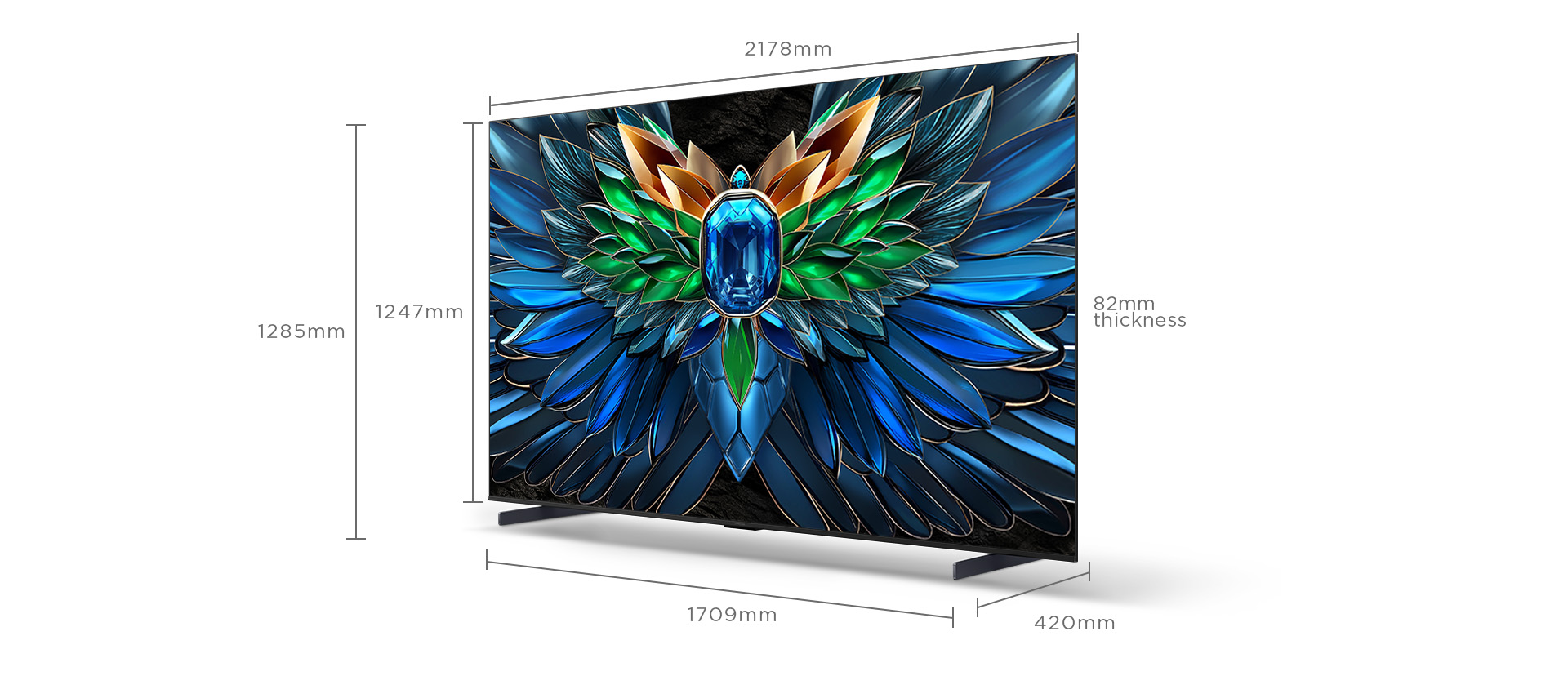UU85 4K Mini LED TV Screen Size 98