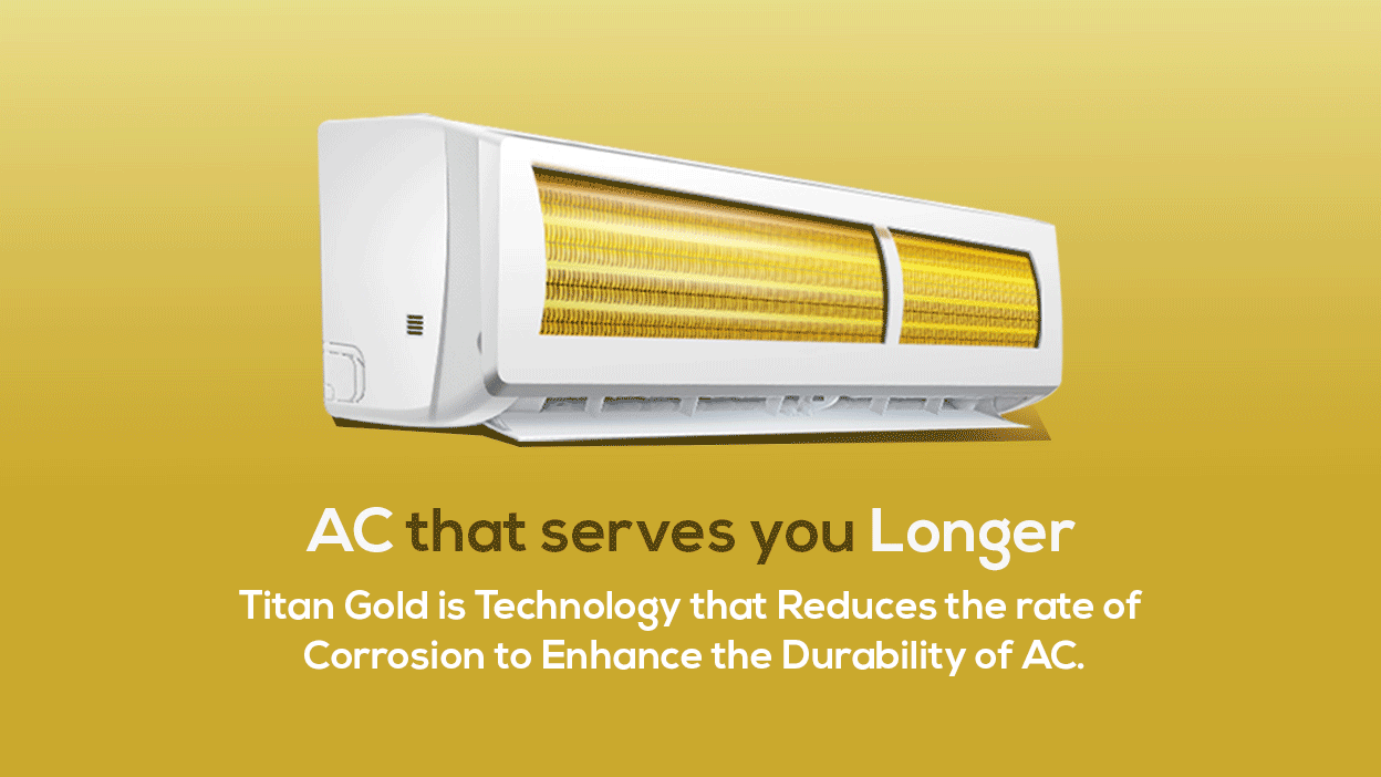 Titan Gold Evaporator and Condenser In On-off AC E1: AC that serves you longer