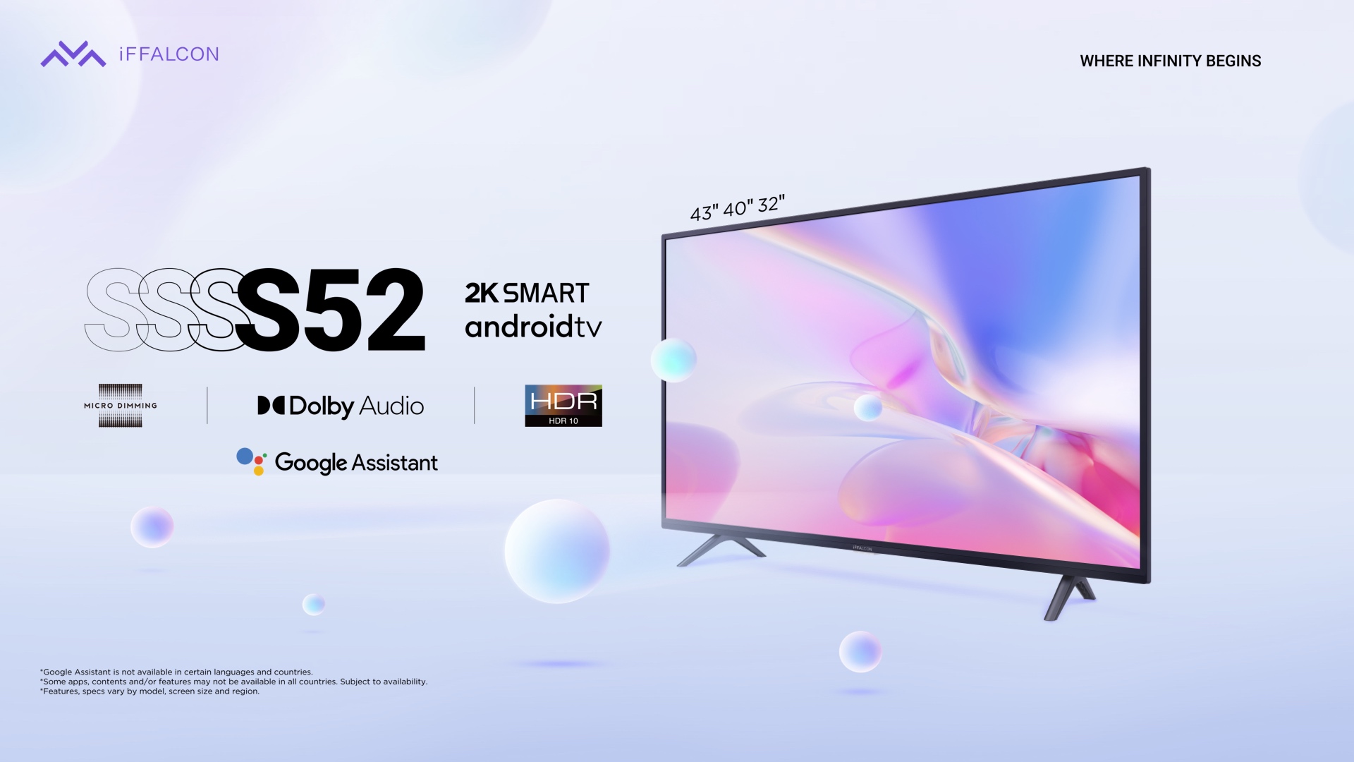 iFFALCON S52 2K Smart Android TV