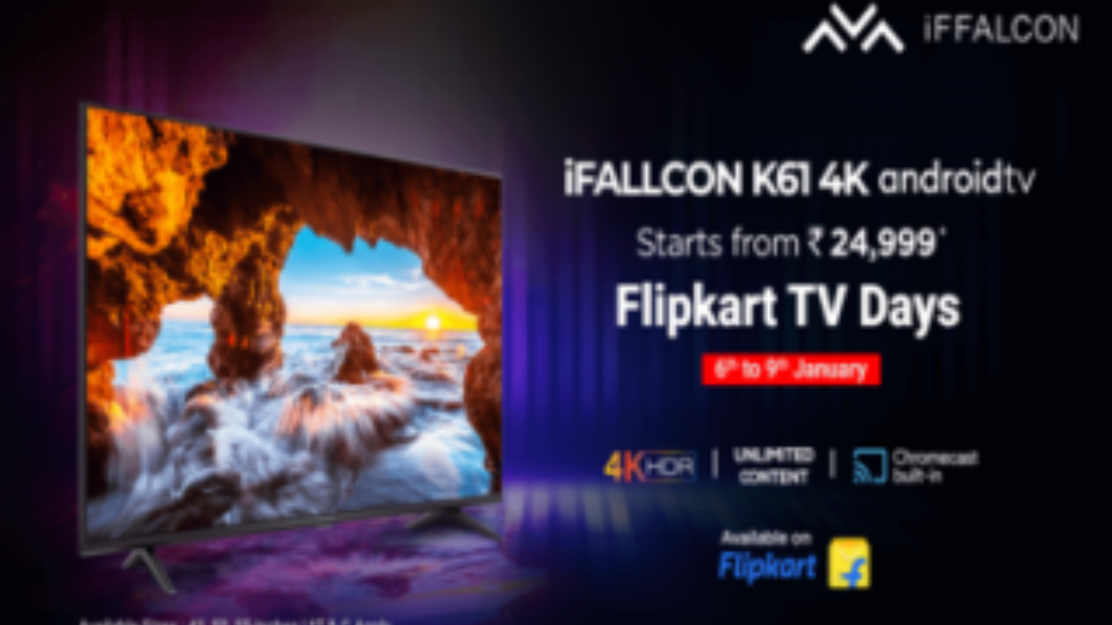 New Year Sale-iFFALCON's New 4K UHD Model K61 on Flipkart TV Day