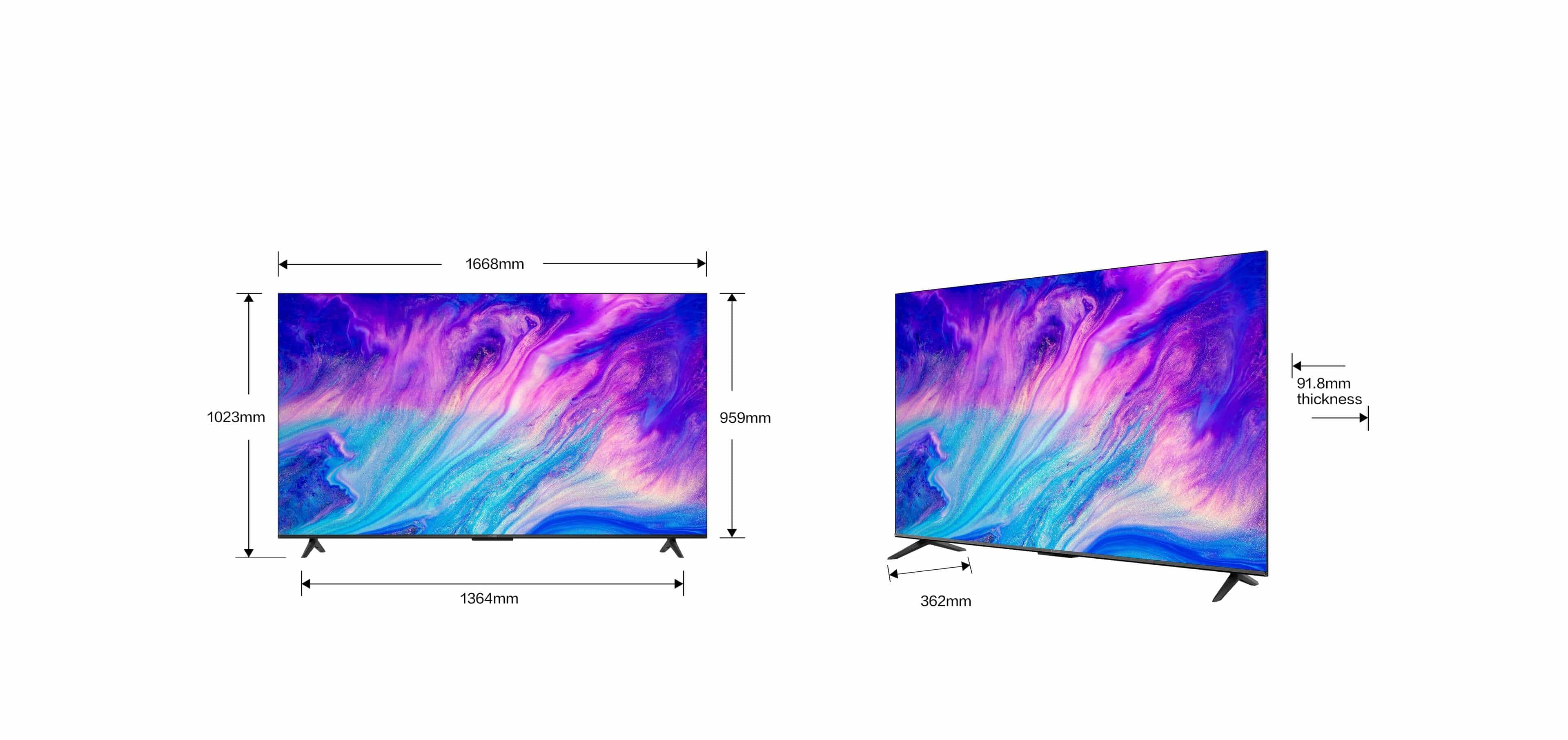 iFFALCON U62 4K HDR TV 75 inch