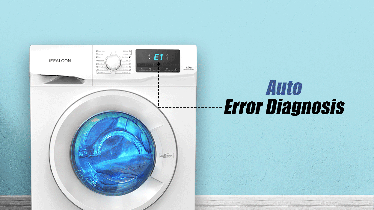 iFFALCON 8KG FWF80 Washing Machine Auto Error Diagnosis