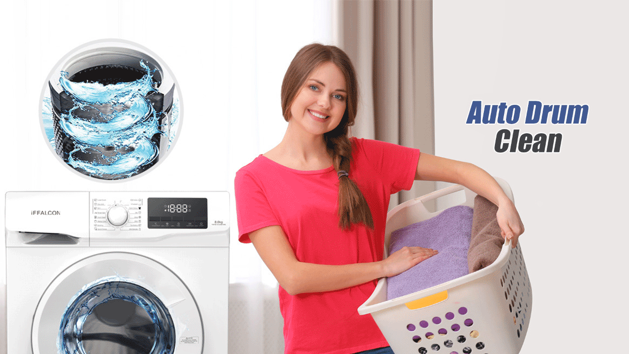 iFFALCON 8KG FWF80 Washing Machine Auto Drum Clean