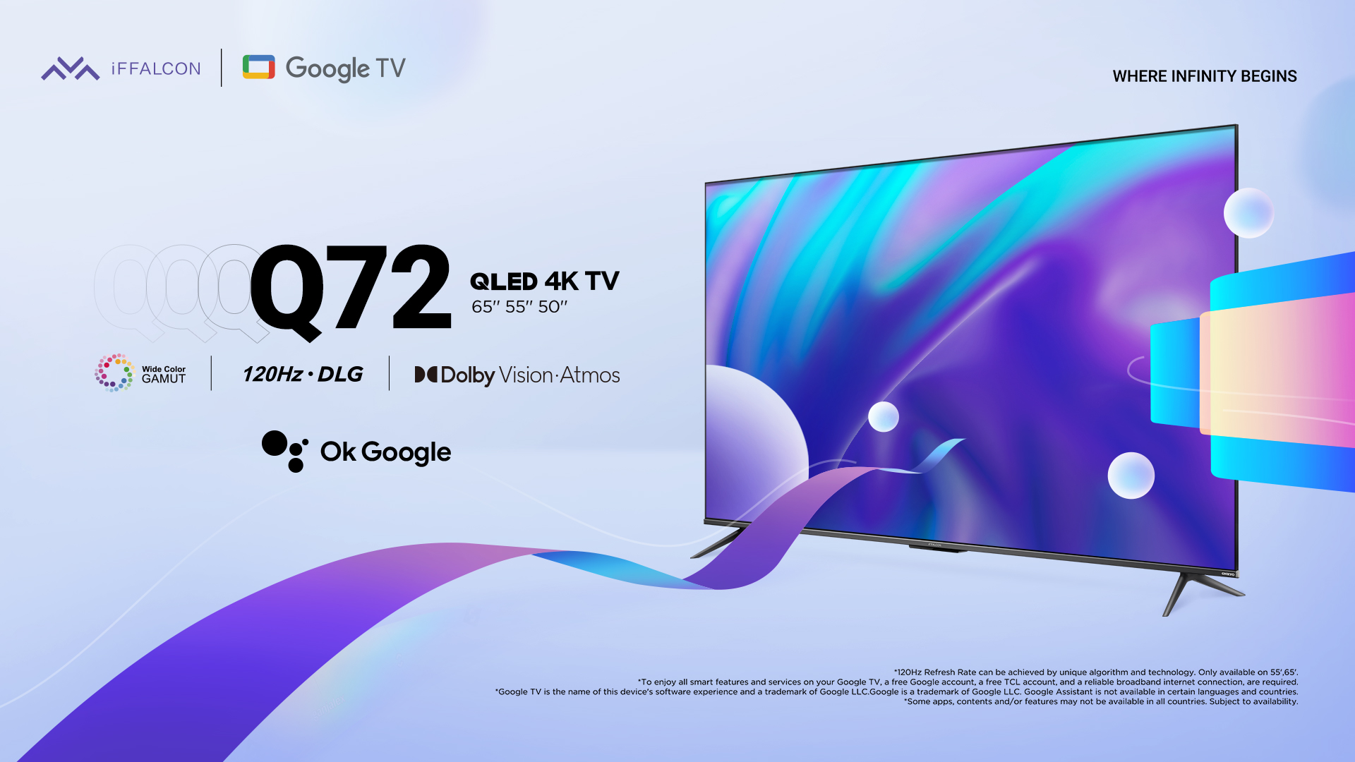 iFFALCON Q72 QLED 4K TV